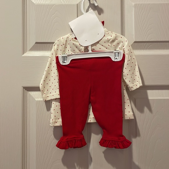Baby Girl Starting Out Christmas Outfit size 3 Months 3 piece set New with tags - Picture 2 of 3